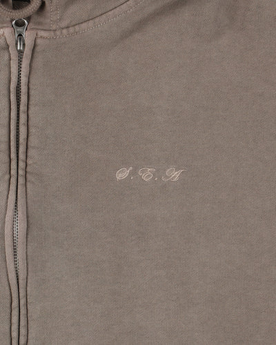 Circle Logo Zip Up Sweatshirt