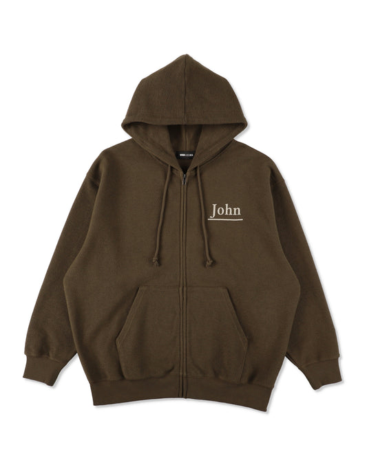 Brushed Zip Up Sweatshirt