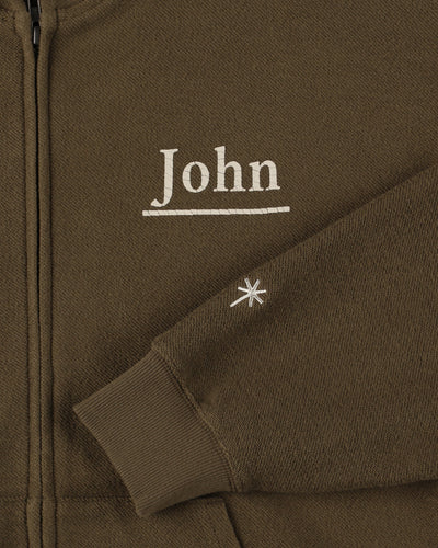 Brushed Zip Up Sweatshirt