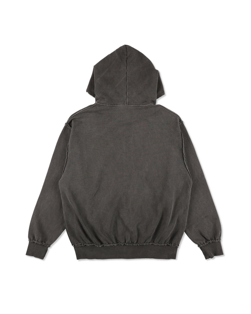 Damage Pigment Zip Up Sweatshirt