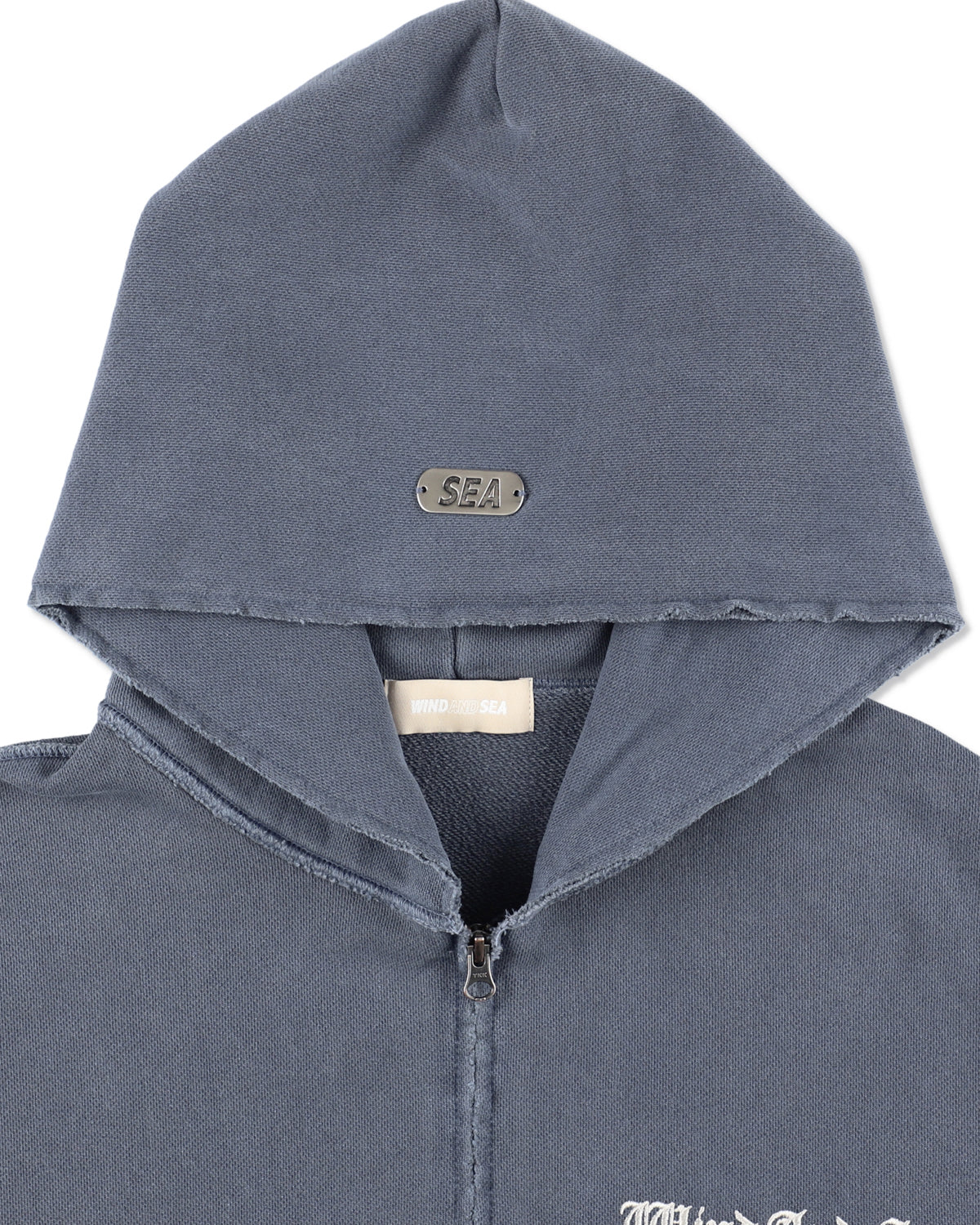 Damage Pigment Zip Up Sweatshirt