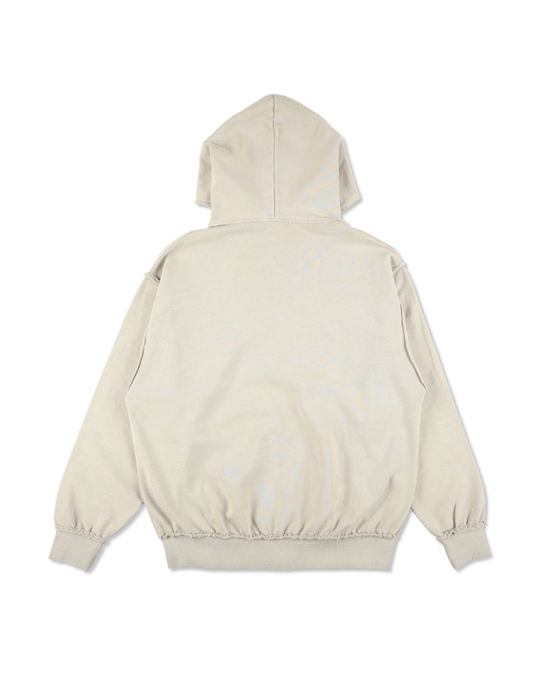 Damage Pigment Zip Up Sweatshirt