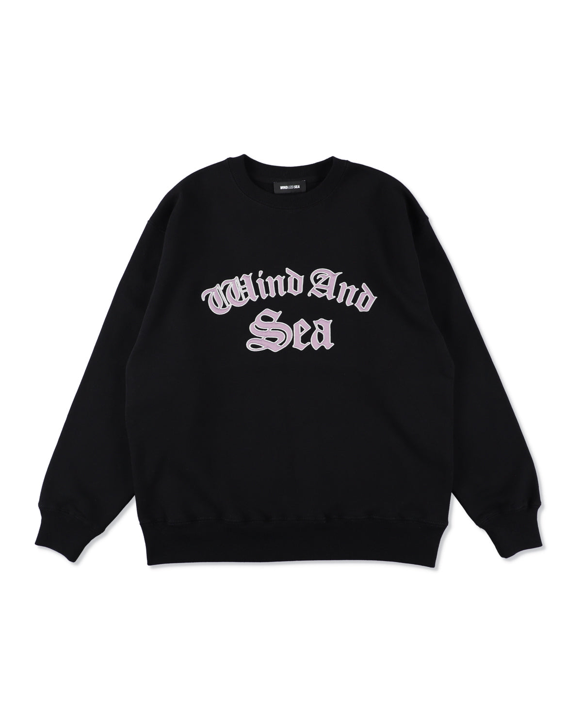 Satin Patch Crewneck Sweatshirt