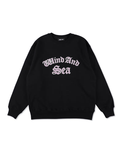 Satin Patch Crewneck Sweatshirt