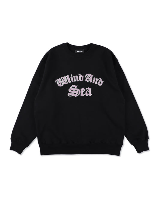 Satin Patch Crewneck Sweatshirt