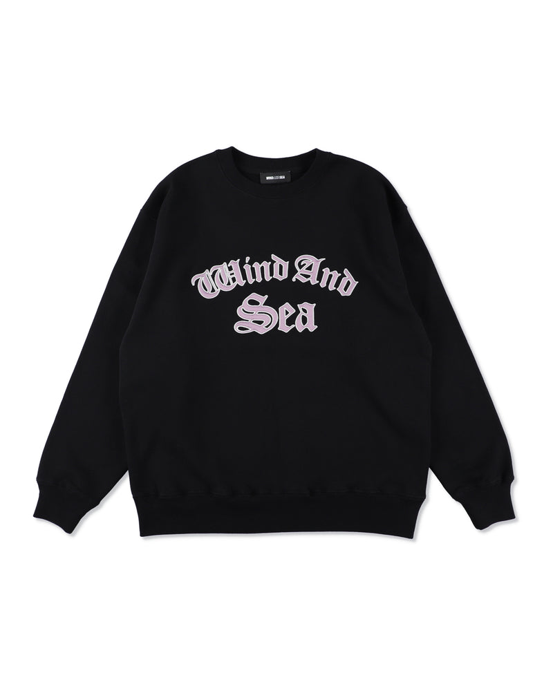 Satin Patch Crewneck Sweatshirt