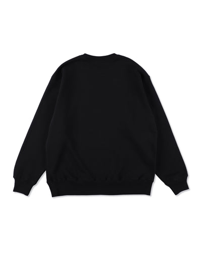 Satin Patch Crewneck Sweatshirt