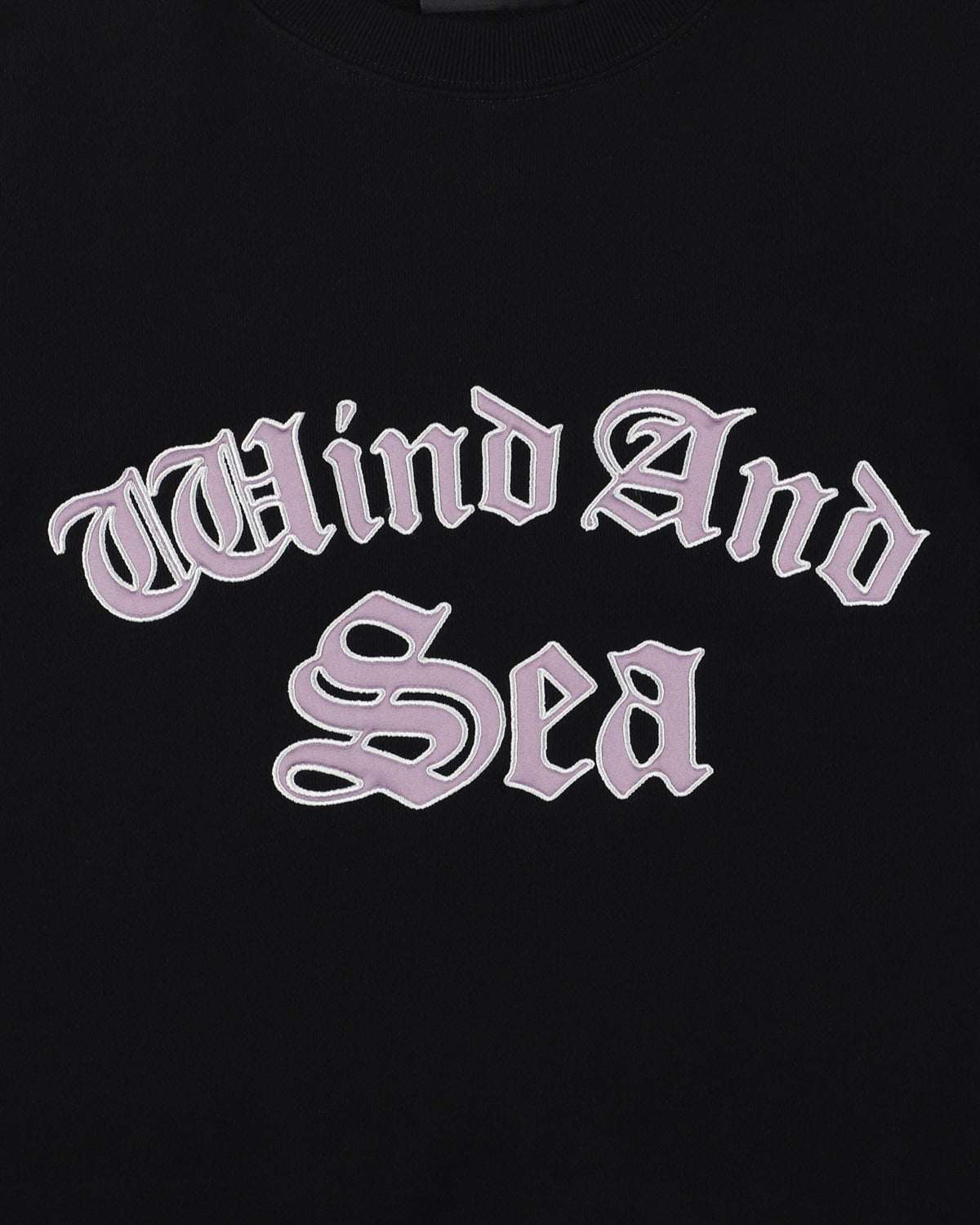 Satin Patch Crewneck Sweatshirt