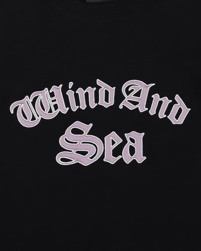 Satin Patch Crewneck Sweatshirt