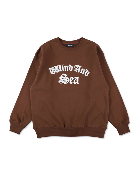 Satin Patch Crewneck Sweatshirt
