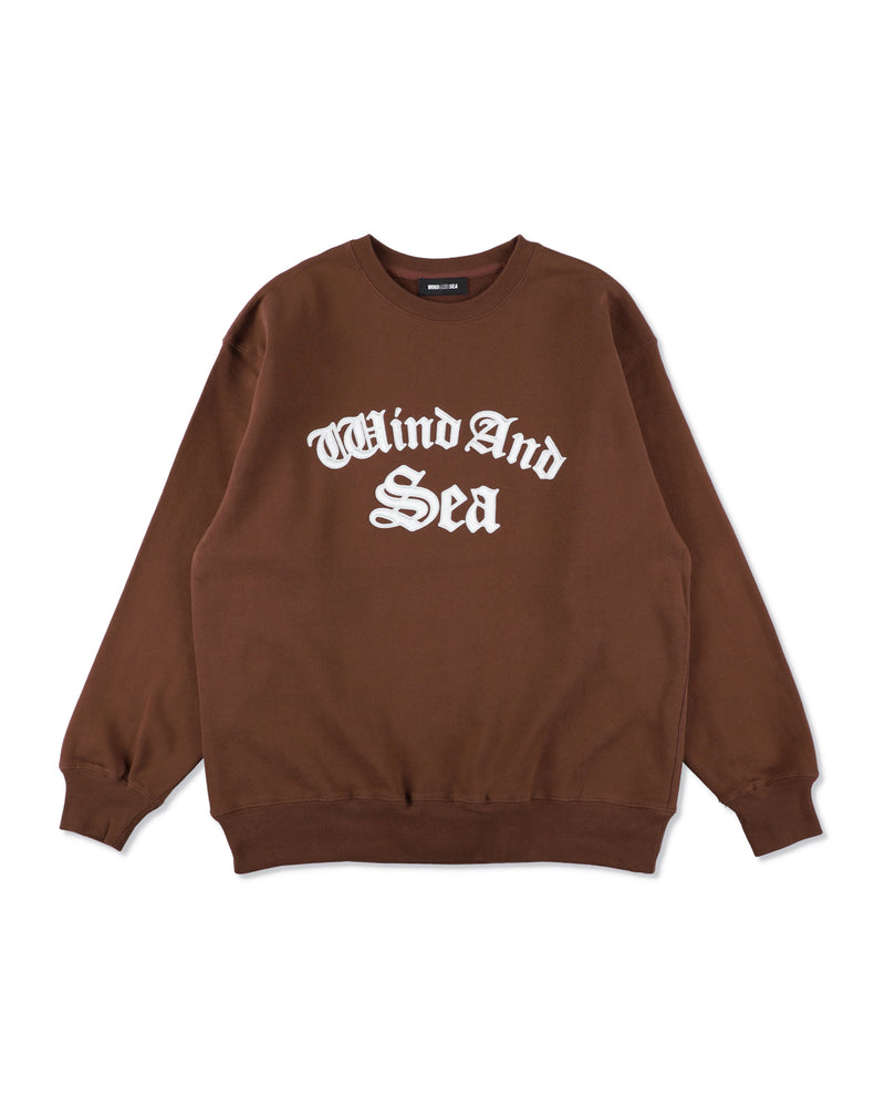 Satin Patch Crewneck Sweatshirt