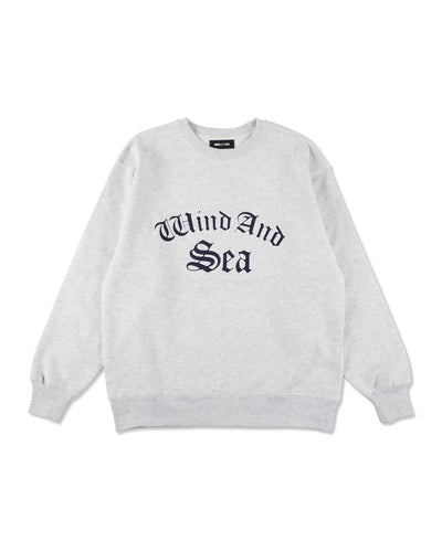 Satin Patch Crewneck Sweatshirt