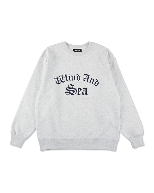 Satin Patch Crewneck Sweatshirt