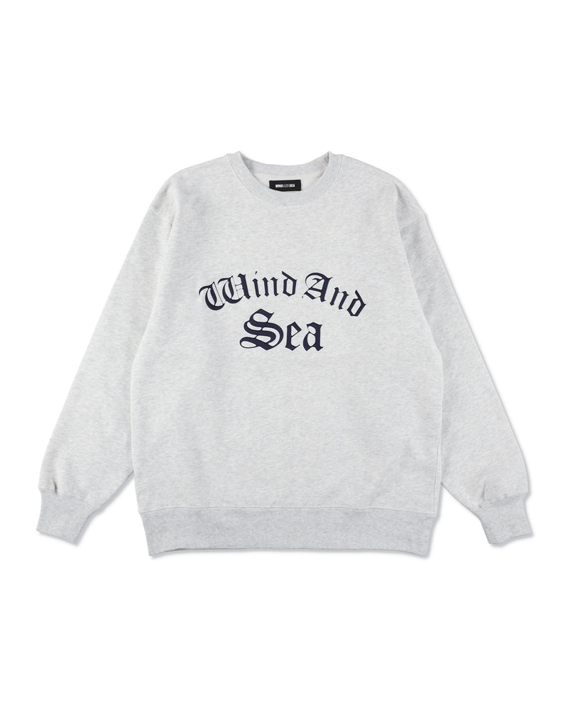 Satin Patch Crewneck Sweatshirt