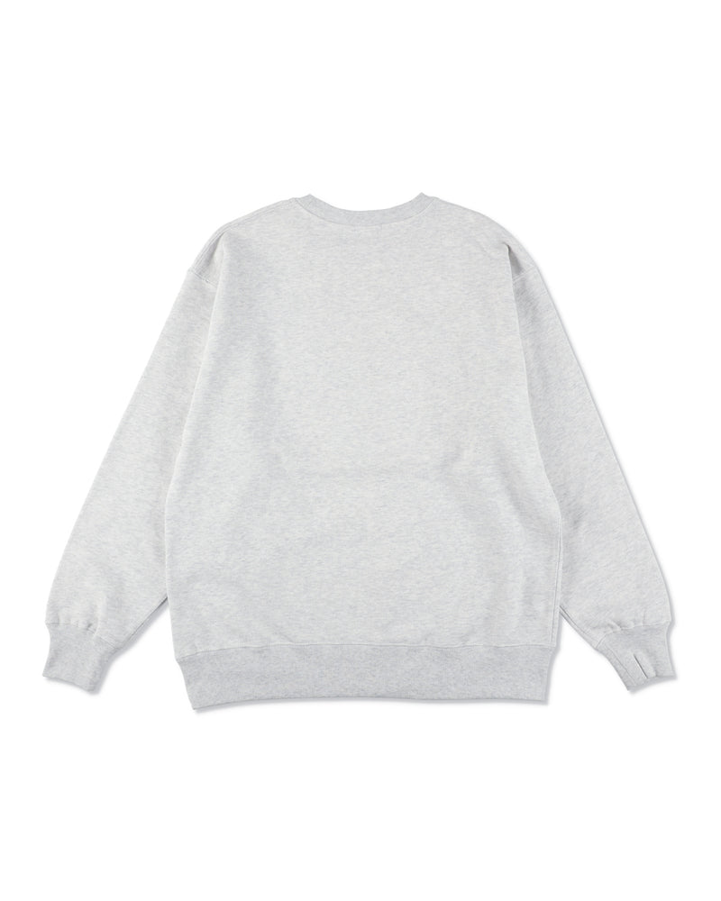 Satin Patch Crewneck Sweatshirt
