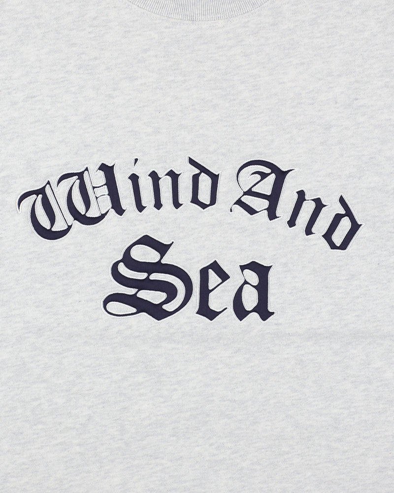 Satin Patch Crewneck Sweatshirt