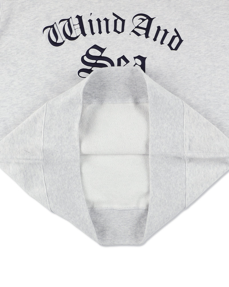Satin Patch Crewneck Sweatshirt