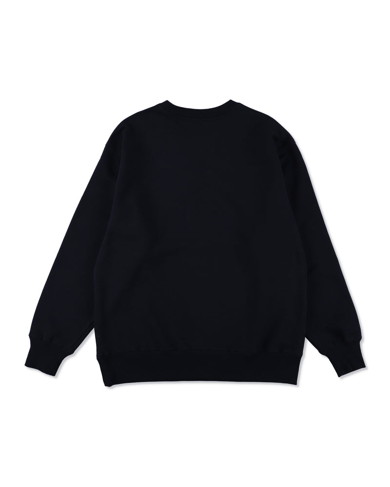Satin Patch Crewneck Sweatshirt