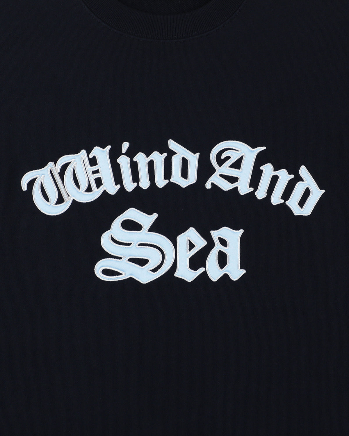 Satin Patch Crewneck Sweatshirt