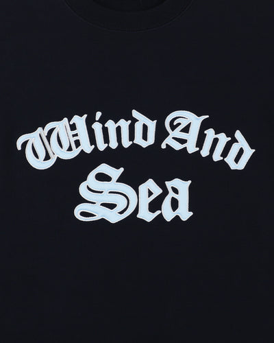 Satin Patch Crewneck Sweatshirt