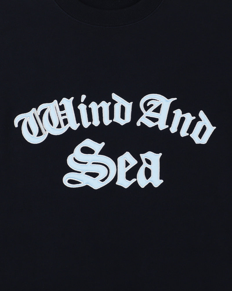 Satin Patch Crewneck Sweatshirt