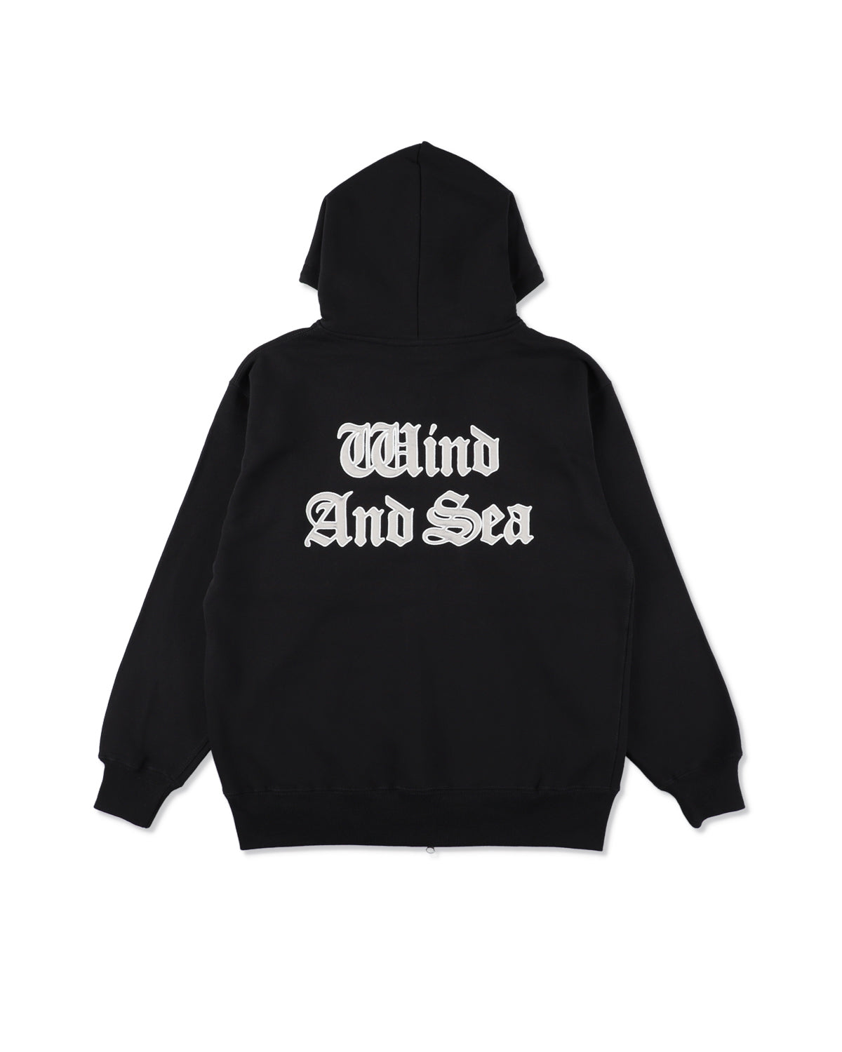 Satin Patch Zip Up Sweatshirt