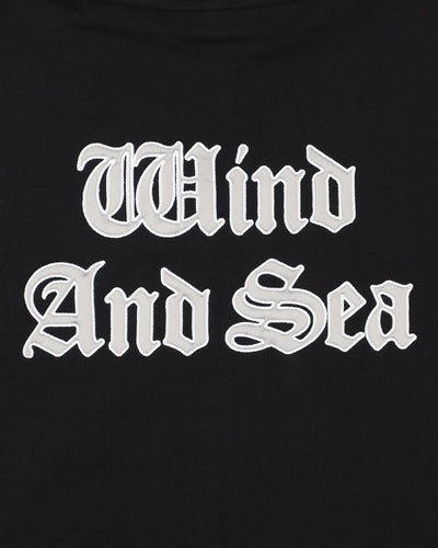 Satin Patch Zip Up Sweatshirt