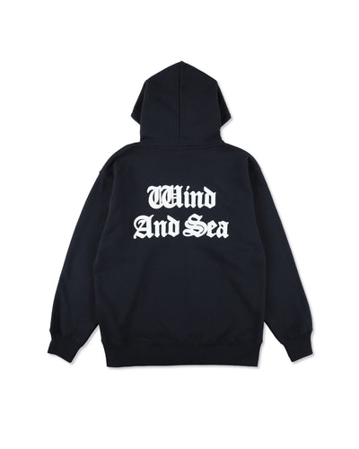 Satin Patch Zip Up Sweatshirt