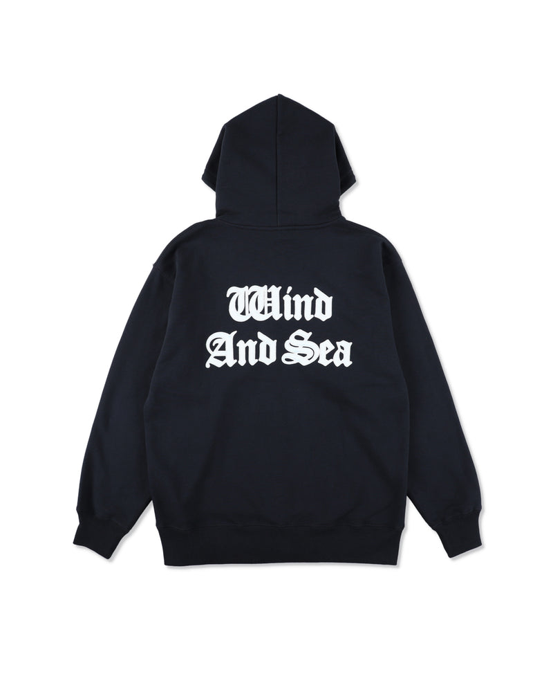 Satin Patch Zip Up Sweatshirt