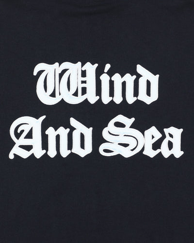 Satin Patch Zip Up Sweatshirt