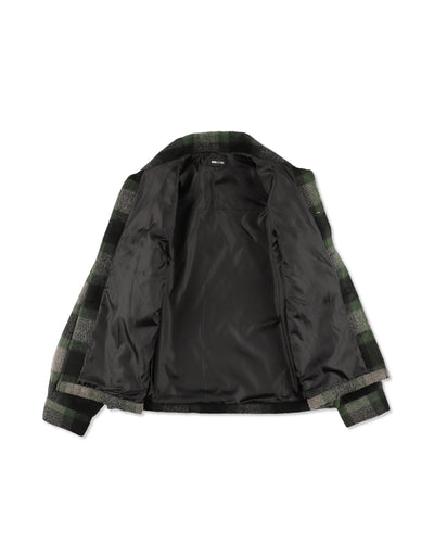 Shaggy Plaid Shirt Jacket