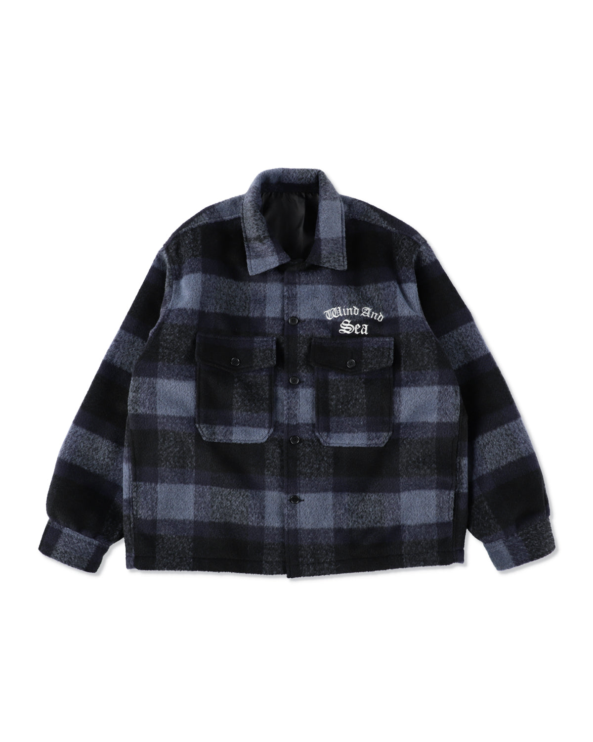 Shaggy Plaid Shirt Jacket
