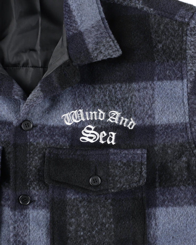 Shaggy Plaid Shirt Jacket