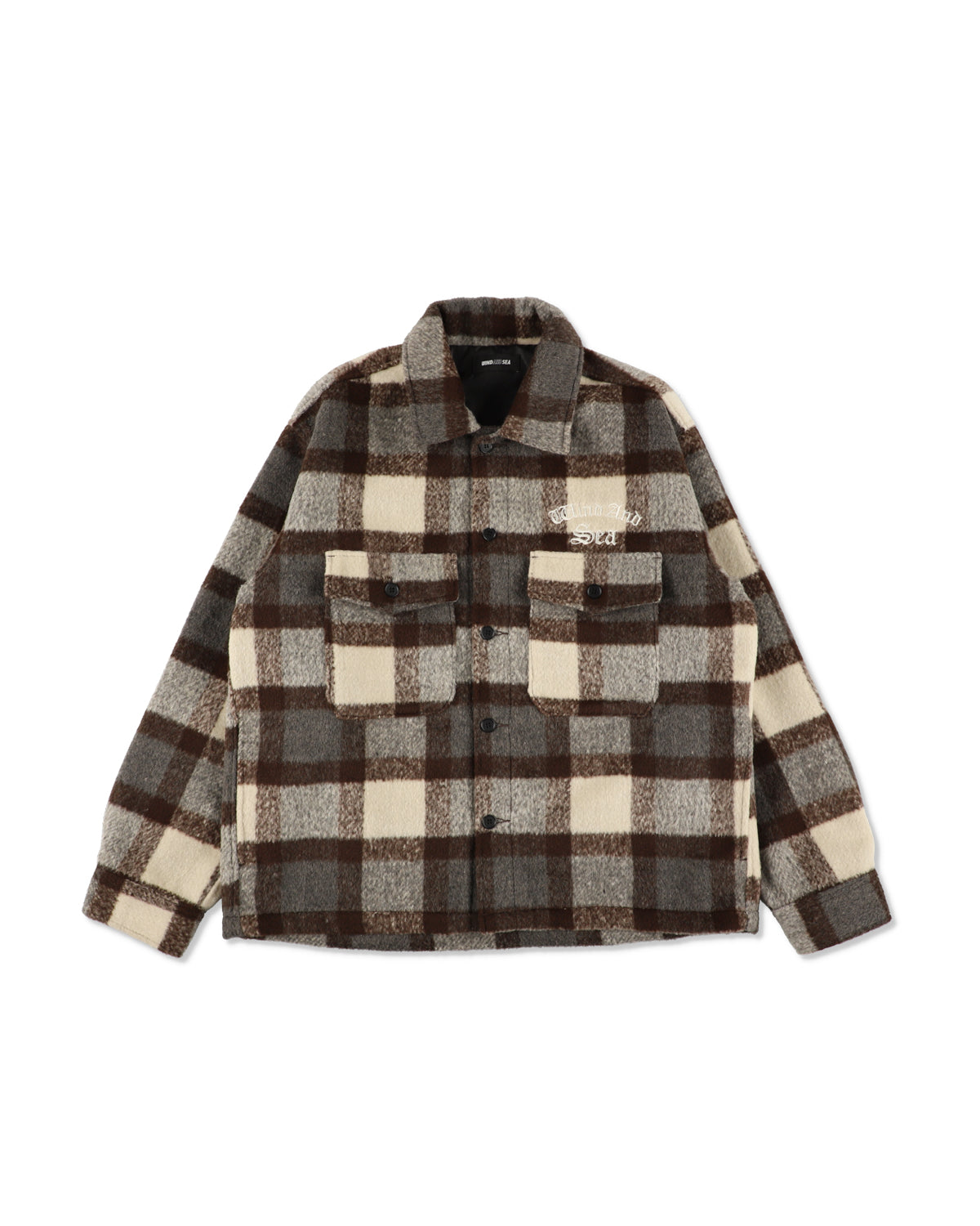 Shaggy Plaid Shirt Jacket