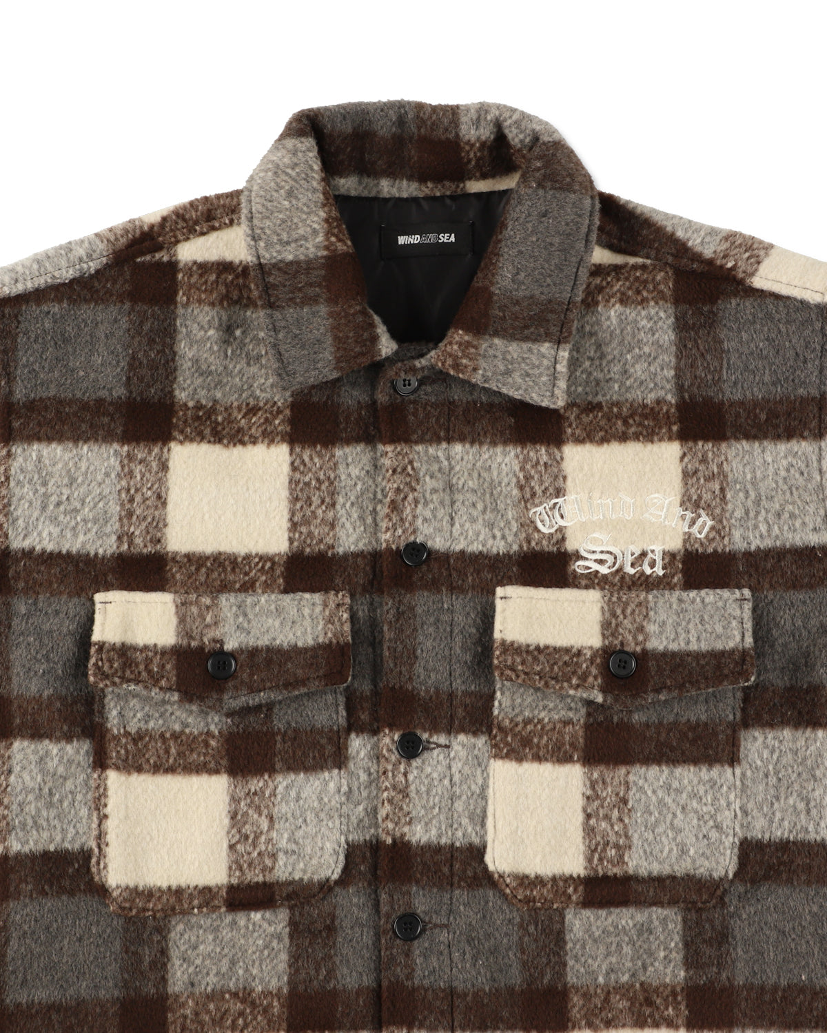 Shaggy Plaid Shirt Jacket