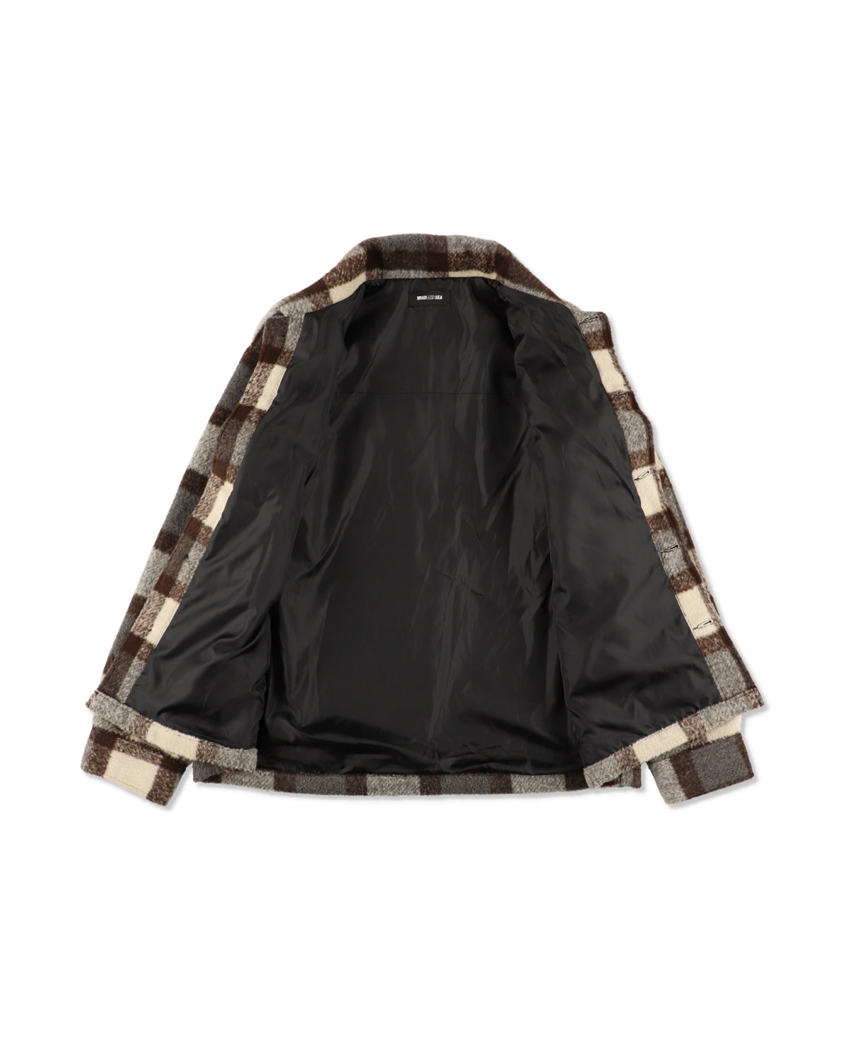 Shaggy Plaid Shirt Jacket – WIND AND SEA