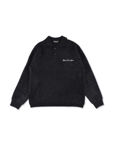 Shaggy Knit L/S Polo
