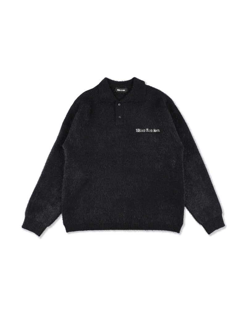 Shaggy Knit L/S Polo