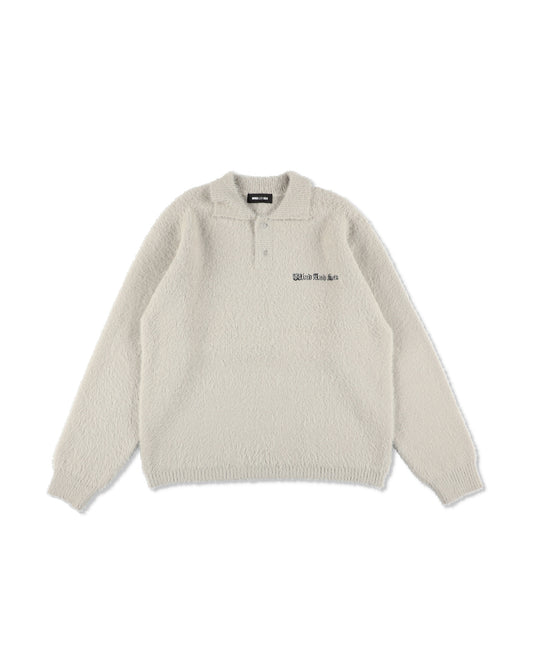 Shaggy Knit L/S Polo