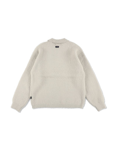 Shaggy Knit L/S Polo