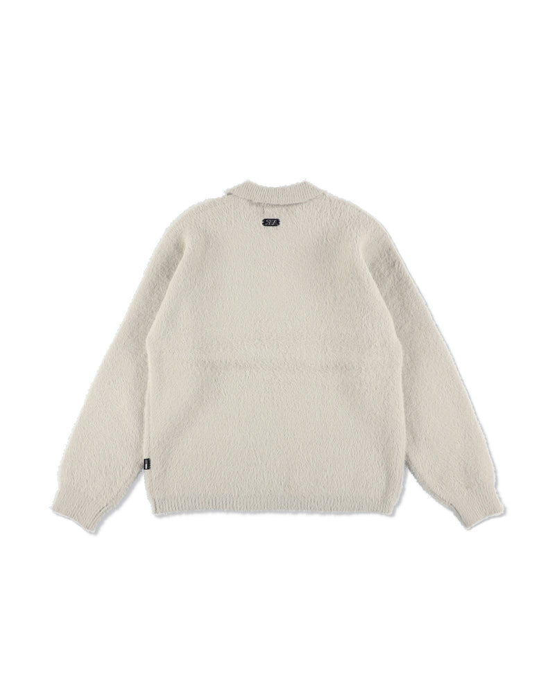 Shaggy Knit L/S Polo