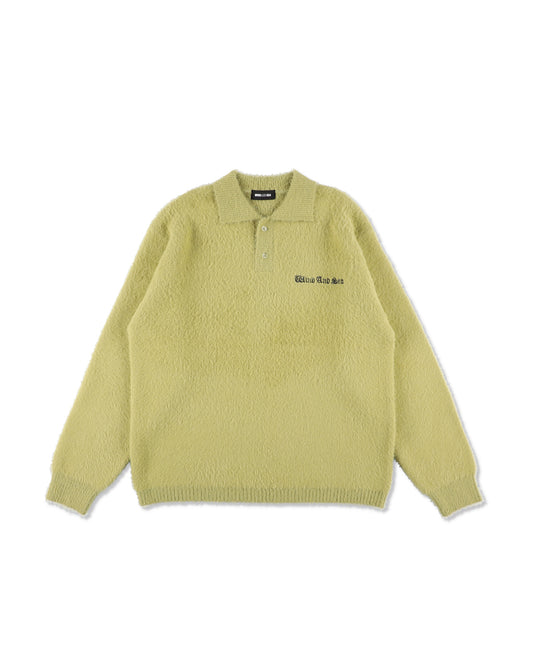 Shaggy Knit L/S Polo