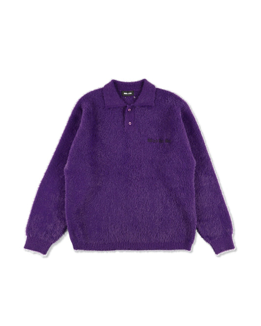 Shaggy Knit L/S Polo