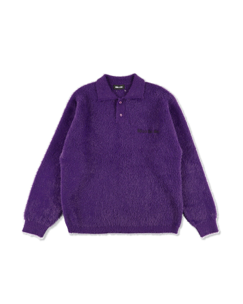 Shaggy Knit L/S Polo
