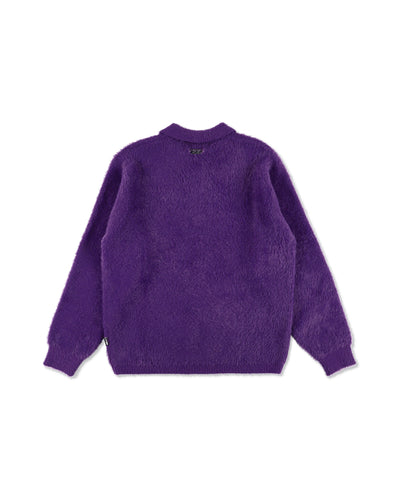 Shaggy Knit L/S Polo