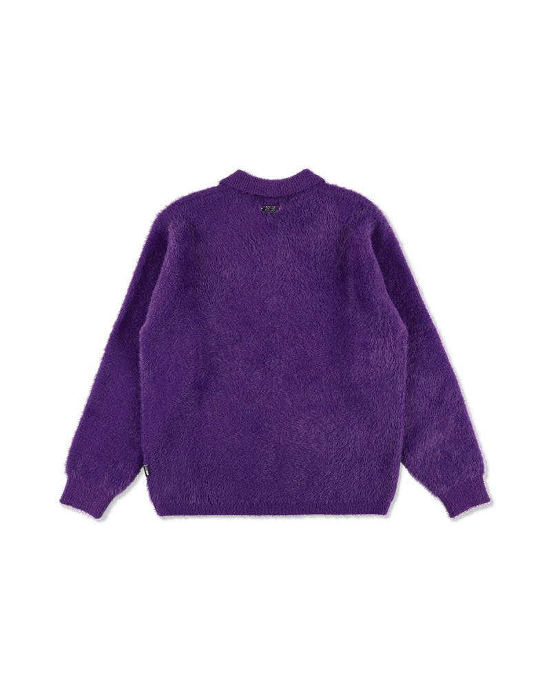 Shaggy Knit L/S Polo