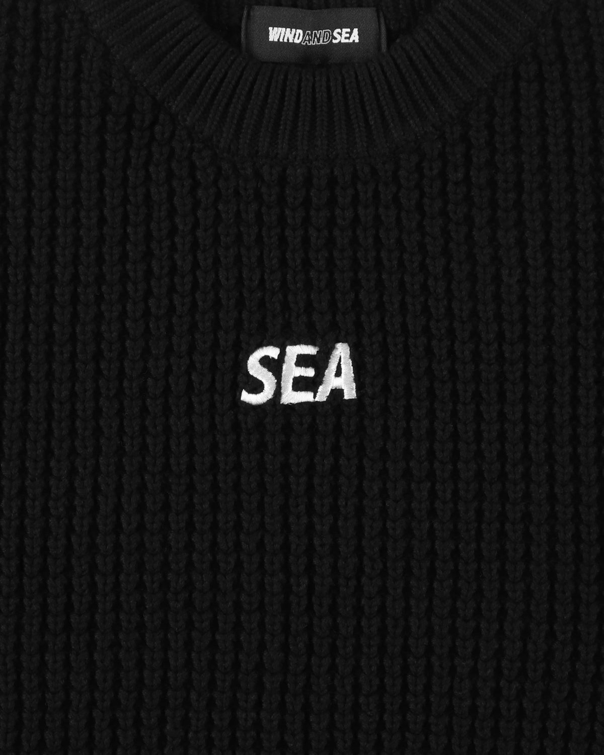 Waffle Crewneck Knit Sweater – WIND AND SEA