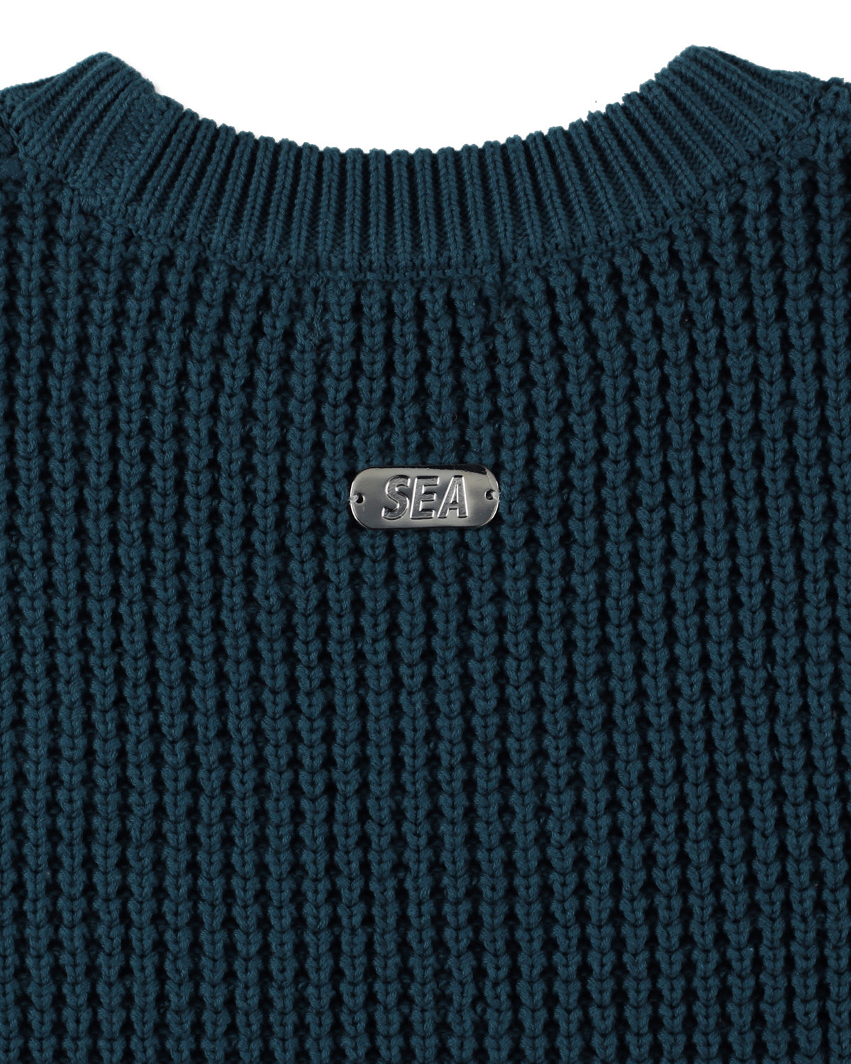 Waffle Crewneck Knit Sweater