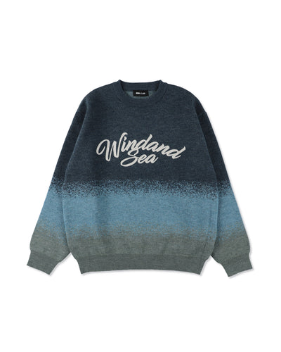 Jacquard Gradation Knit Sweater