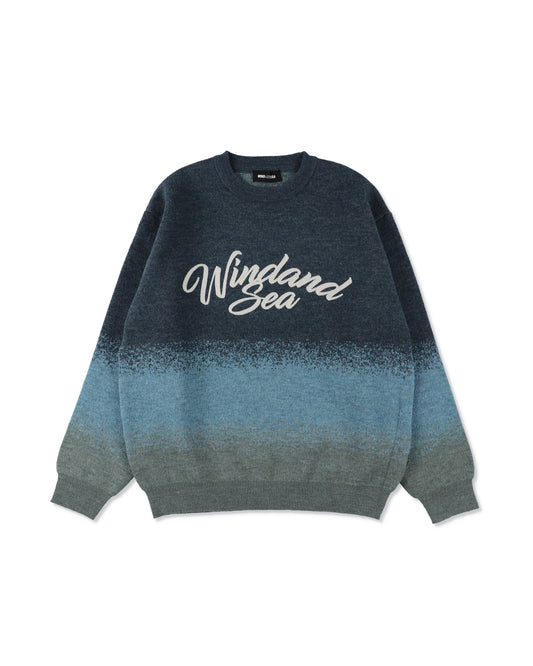 Jacquard Gradation Knit Sweater